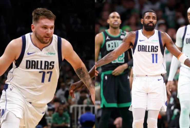 Luka Doncic and Kyrie Irving