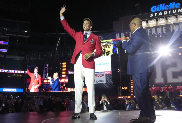 Tom Brady Honored at Patriots Hall of Fame Ceremony