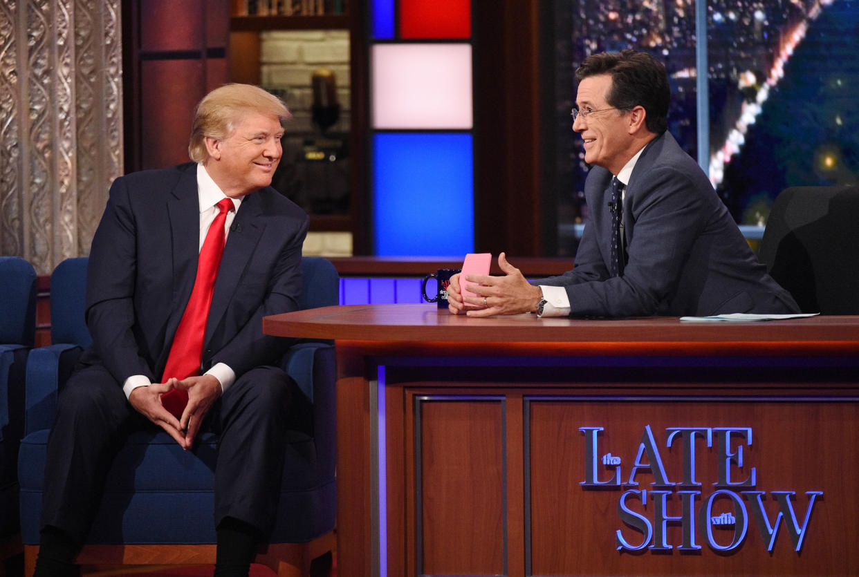 Colbert Mocks Trump’s “Friendship” Plea to Canada and Jokes Giuliani Could Flop His Way into FIFA