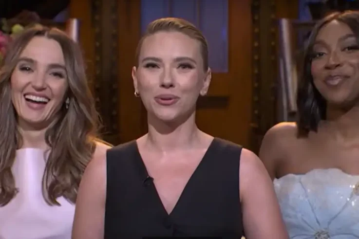 Scarlett Johansson Delivers Morbid Laughs as Dark-Humored Anchor in Absurd SNL News Sketch