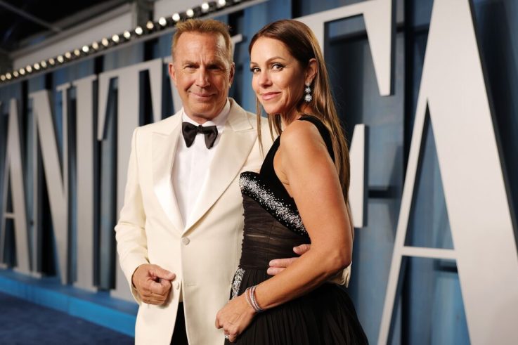Kevin Costner and Christine Baumgartner Keep Their Distance at Son Cayden’s Graduation Ceremony