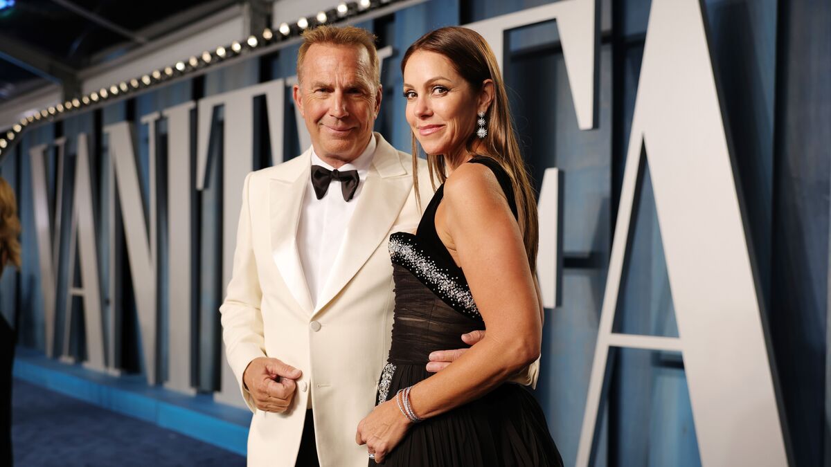 Kevin Costner and Christine Baumgartner Keep Their Distance at Son Cayden’s Graduation Ceremony